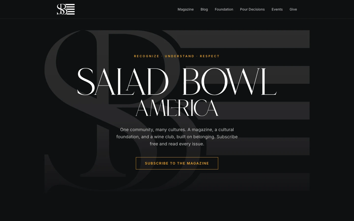 Salad Bowl America website